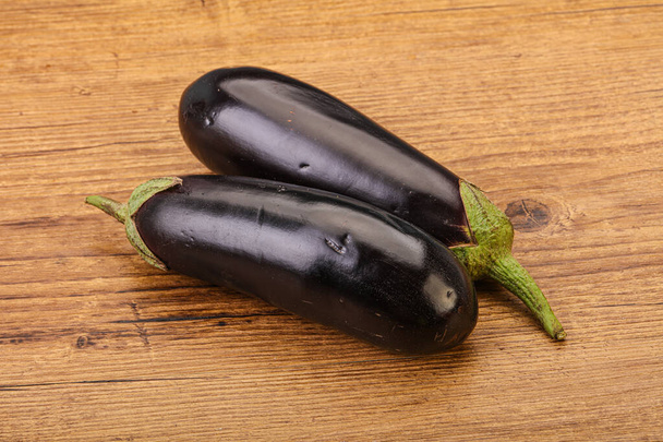 Two ripe raw eggplant isolated for cooking - Photo, Image