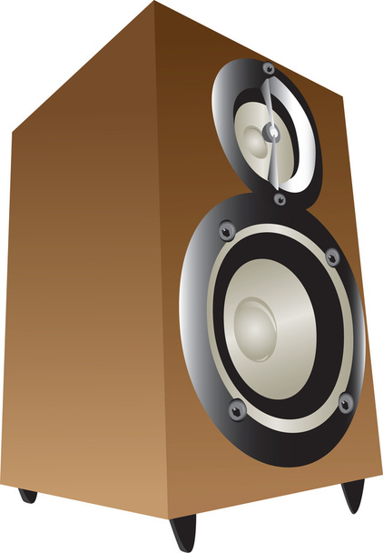 Wooden box speakers - Vector, Image