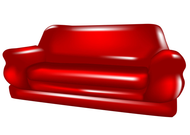 Sofa isoliert - Vektor, Bild