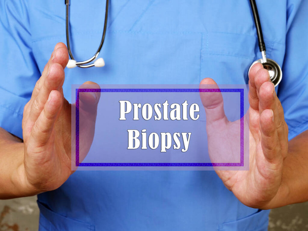  Prostatabiopsie-Zeichen auf dem Blatt Papier - Foto, Bild