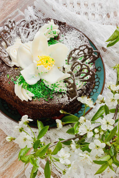 chocolate cake - Фото, зображення