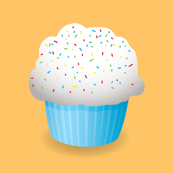 Cartoon Cupcake - Vector, afbeelding