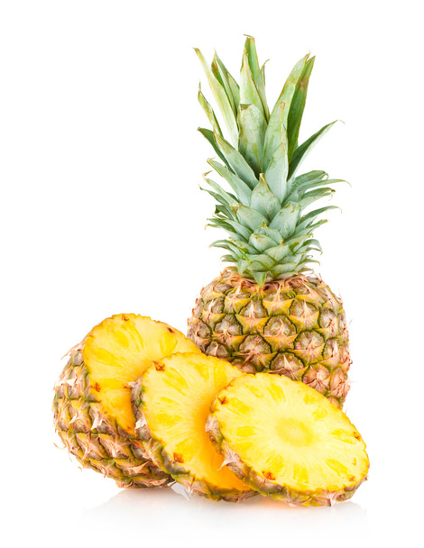 Ananas mit Scheibe - Foto, Bild