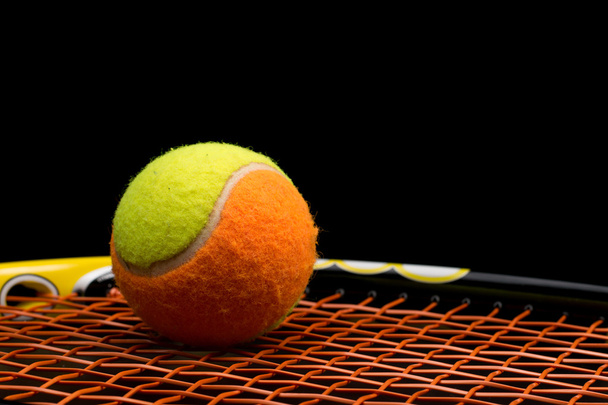 Tennis ball for kids with tennis racket - Foto, Bild