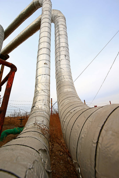 Ölpipeline, Industrielle Ausrüstung - Foto, Bild