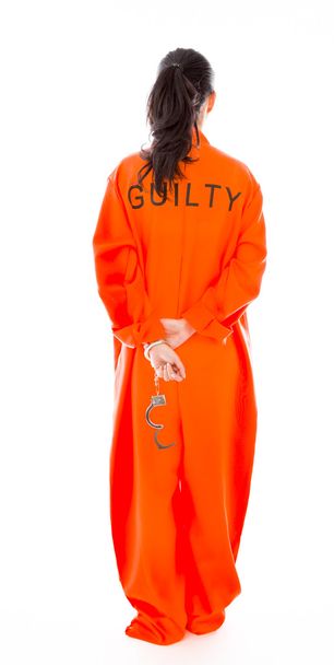 Frau in Gefängnisuniform - Foto, Bild