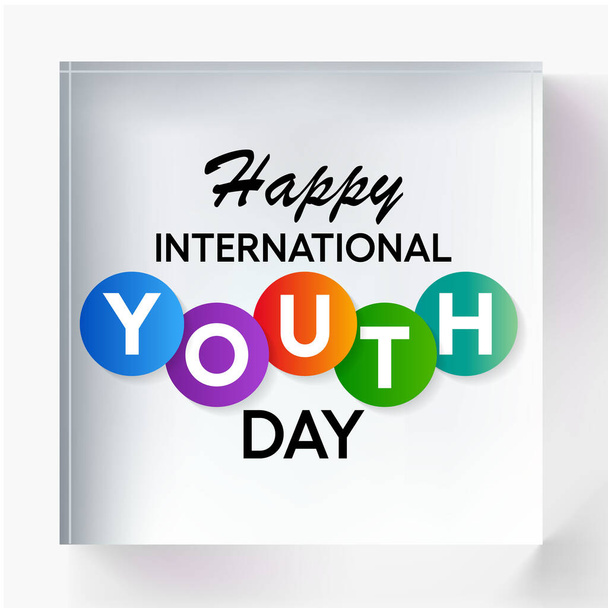 International Youth day is observed every year on August 12. The purpose of the day is to draw attention to a given set of cultural and legal issues surrounding youth. Vector illustration - Vector, Image