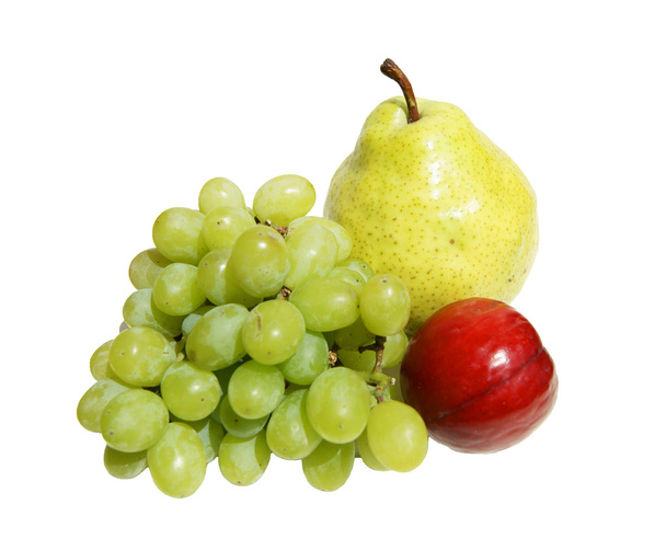 Ripe fruits on white - Φωτογραφία, εικόνα
