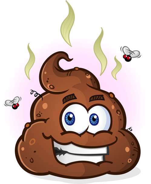 Pile of Poop Cartoon Character - Vector, Image