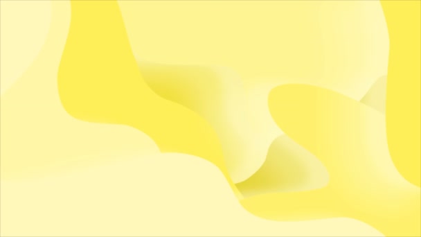 Fondo abstracto en animación de estilo plano de capas de forma cuadrada girando con color naranja y amarillo. - Imágenes, Vídeo