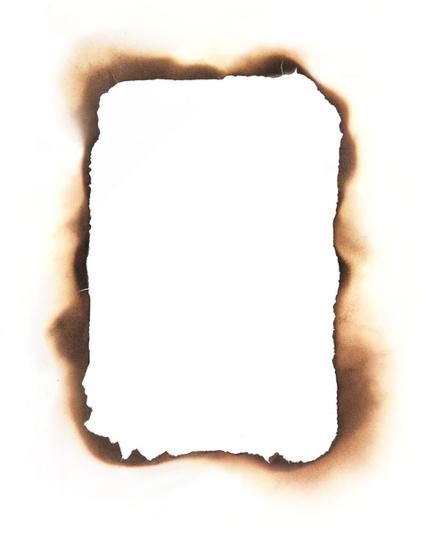 Marco rectangular de bordes quemados
 - Foto, imagen