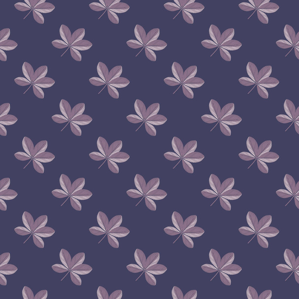 Violetti paletti saumaton kuvio käsin piirretty tyyli doodle scheffler kukkia muotoja. Yksinkertainen tyyli. Suunniteltu kankaan suunnittelu, tekstiili tulostaa, kääre, kansi. Vektoriesimerkki. - Vektori, kuva