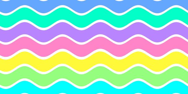 Astratto linee colorate ondulate strisce sfondo. Unicorno modello arcobaleno. - Foto, immagini