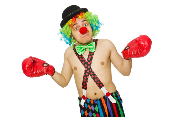 Clown mit Boxhandschuhen - Foto, Bild