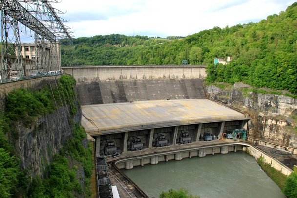 Le barrage de Gnissiat, dans l 'Ain, Frankreich - Foto, Bild