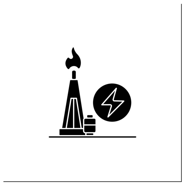 Symbol für Gaskraftwerke - Vektor, Bild
