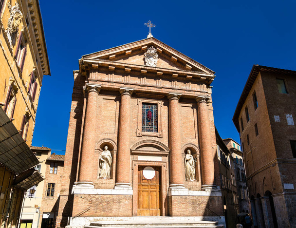 Iglesia de San Cristoforo en Siena, Italia - Foto, imagen