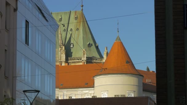 Turm mit konischem Dach - Filmmaterial, Video