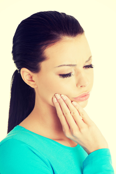 Woman with toothache - Foto, imagen
