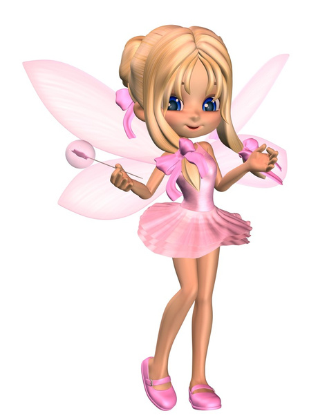 Söpö Toon Ballerina Fairy vaaleanpunainen - pysyvän
 - Valokuva, kuva