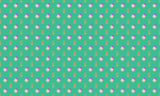 Χρωματισμένο φόντο με διαφορετικά εξαρτήματα - Διάνυσμα, εικόνα