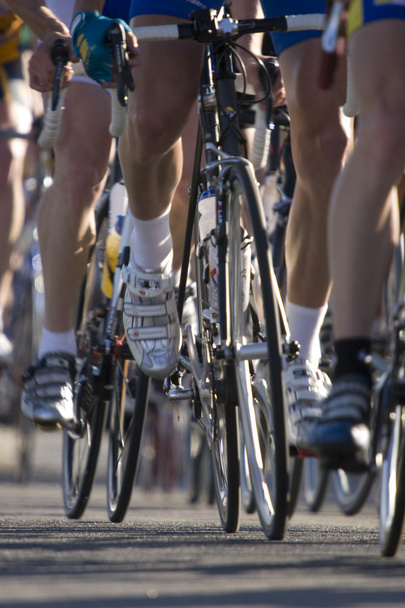 Wheels during a cycling race - Photo, Image