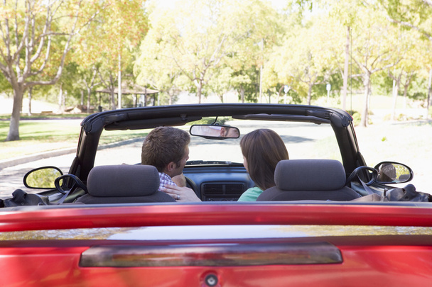 Couple in convertible car - Photo, Image