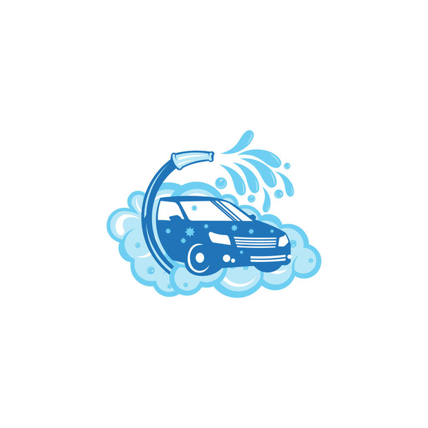 Auto Car Myjnia usługa wektor logo projekt szablon ilustracja - Wektor, obraz