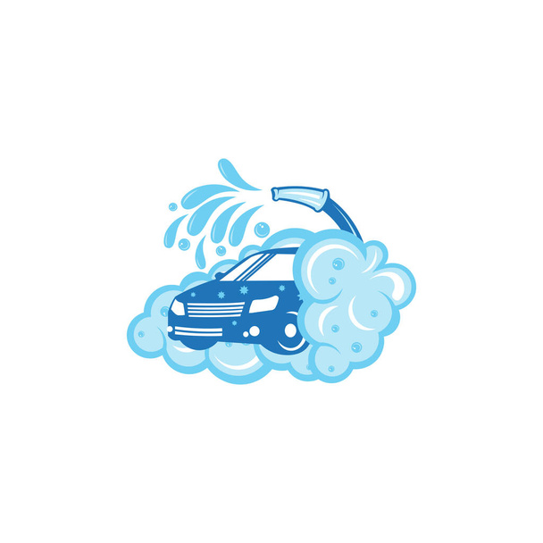 Auto Car Myjnia usługa wektor logo projekt szablon ilustracja - Wektor, obraz