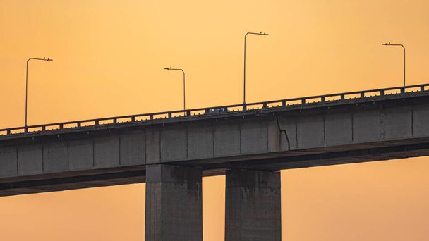 Presidente Costa e Silva Bridge, közismert nevén Rio-Niteri Bridge, Guanabara Bay felett, Brazília - Fotó, kép