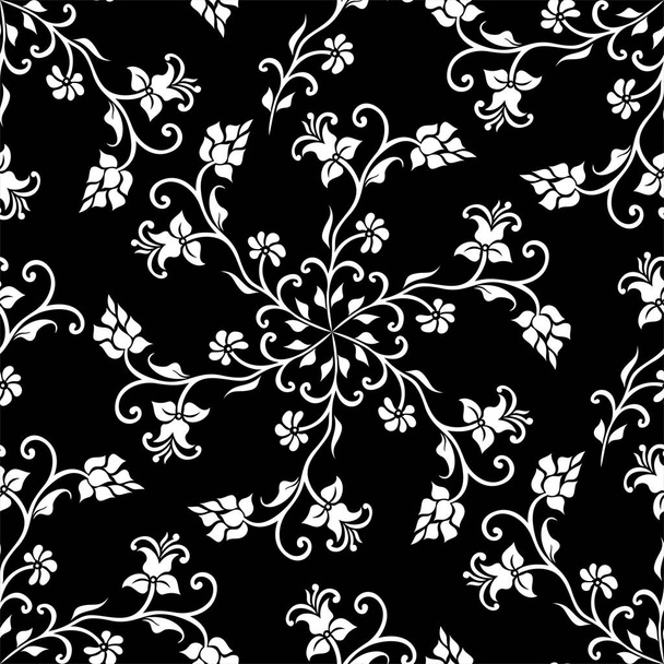 Seamless damask patterns for ornament, wallpaper, packaging, vector background - Διάνυσμα, εικόνα