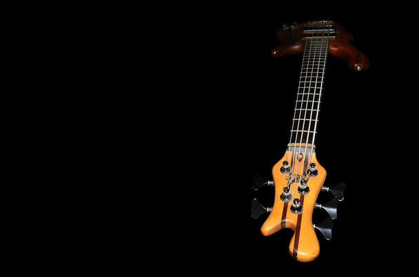 bass guitar with black right - Photo, Image