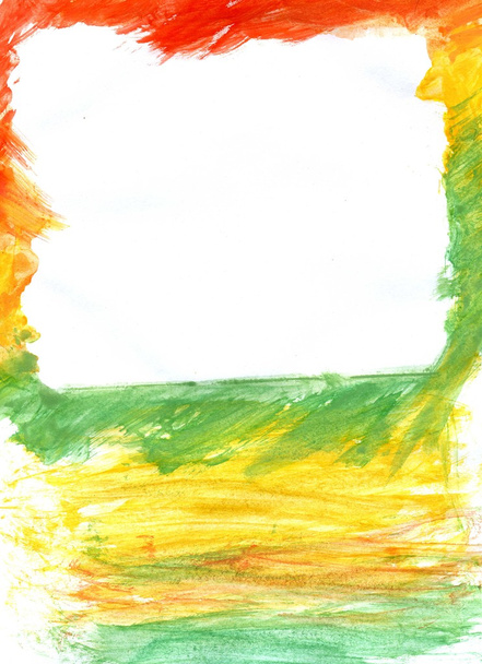 Красно-желто-зеленая гуашь
 - Фото, изображение