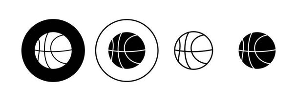 Σύνολο εικονιδίων μπάσκετ. Εικονίδιο μπάσκετ. Εικονίδιο φορέα λογότυπο μπάσκετ - Διάνυσμα, εικόνα