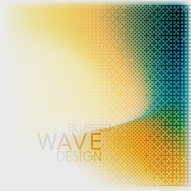 Textured blurred color wave background - Vector, afbeelding