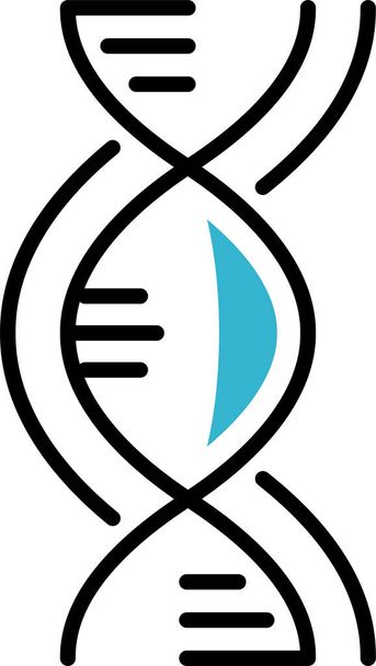 ikona DNA genu genetycznego - Wektor, obraz