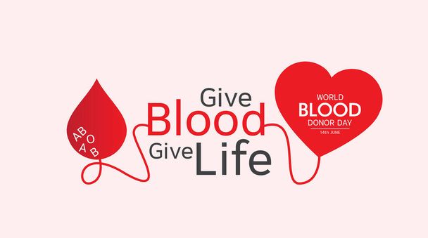 Παγκόσμια Ημέρα αιμοδοσίας - Διάνυσμα, εικόνα