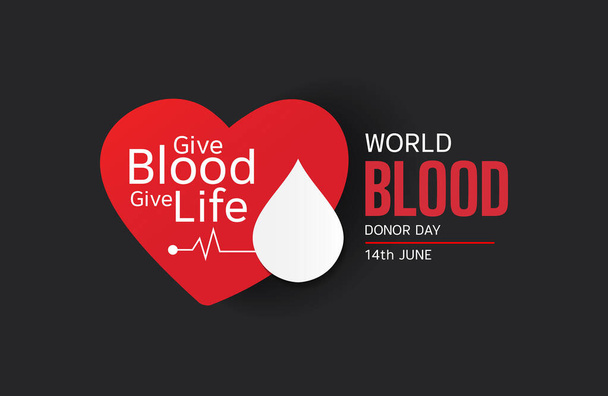 Всемирный день донора крови - Вектор,изображение
