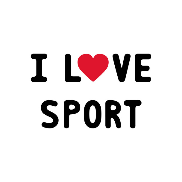 I Love sport1 - Vektori, kuva