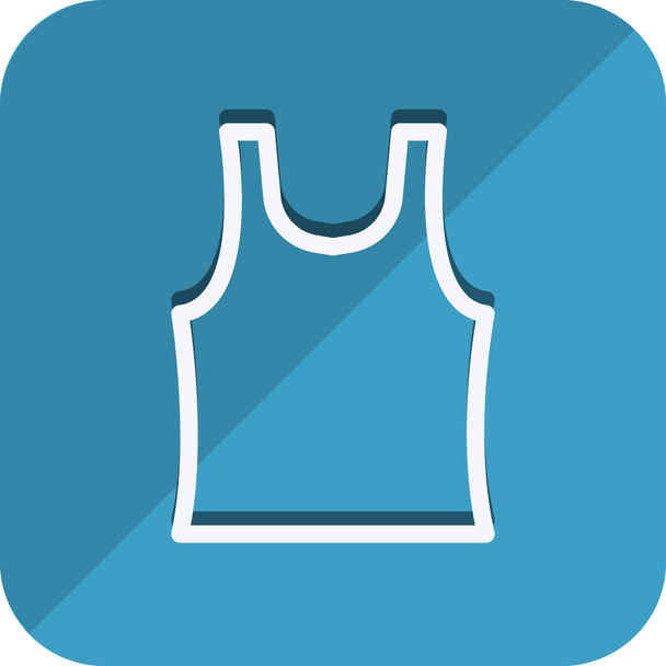 clothes clothing dress icon in outline style - Vector, Imagen