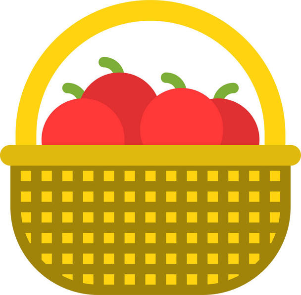 fall food fruit icon - Vector, Image