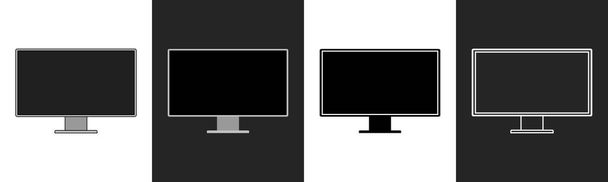 Modern display with turn off screen. Vector. - Vector, Image