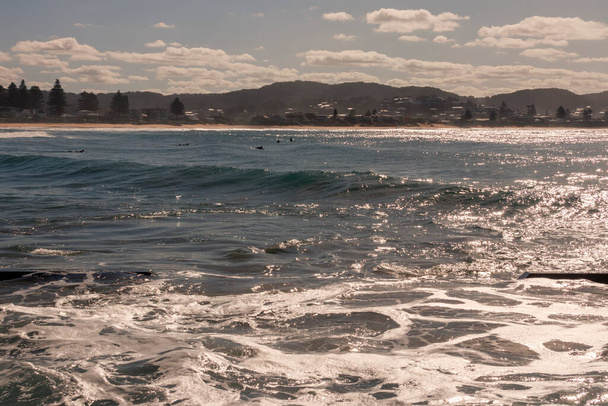 Fotografia dell'Oceano Pacifico a Terrigal Beach sulla costa centrale del Nuovo Galles del Sud in Australia - Foto, immagini