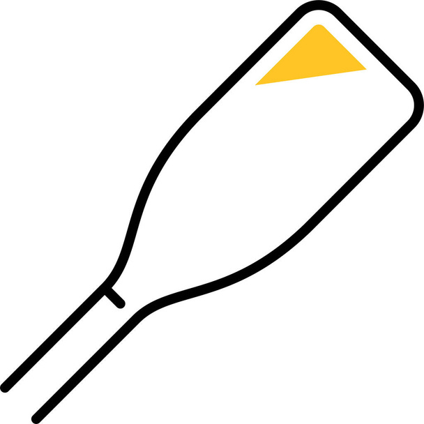 wooden paddles oars icon - Vector, Image