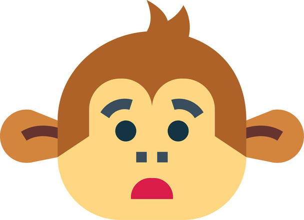 mono animal mamífero icono - Vector, imagen