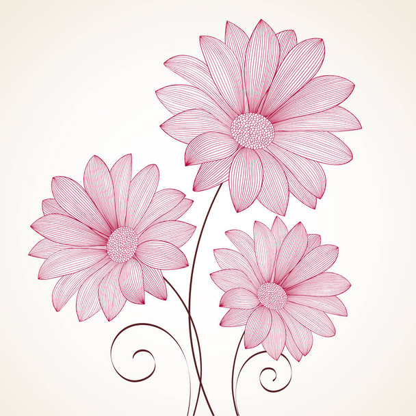 Floral background. Element for design. - Vecteur, image