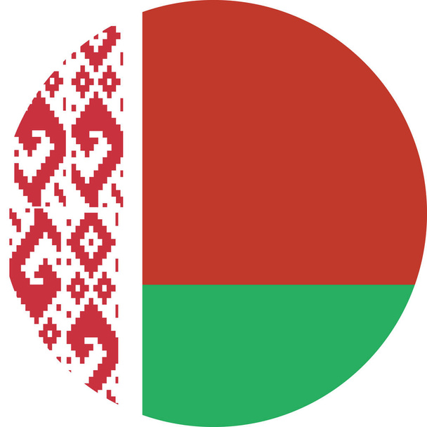 Weißrussland-Flagge im flachen Stil - Vektor, Bild