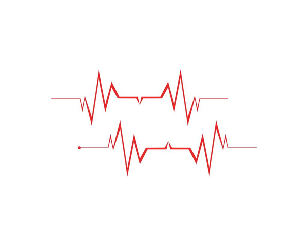 Art design health medical heartbeat pulse vector template - Vector, Image