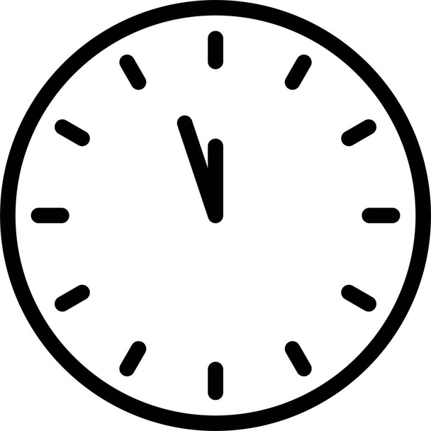 reloj icono de evento de cuenta atrás en el estilo de contorno - Vector, Imagen