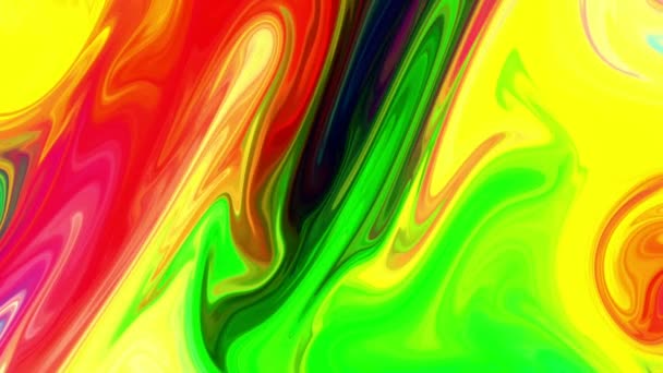 Colorida mezcla de pintura con colores vivos gradiente - Imágenes, Vídeo